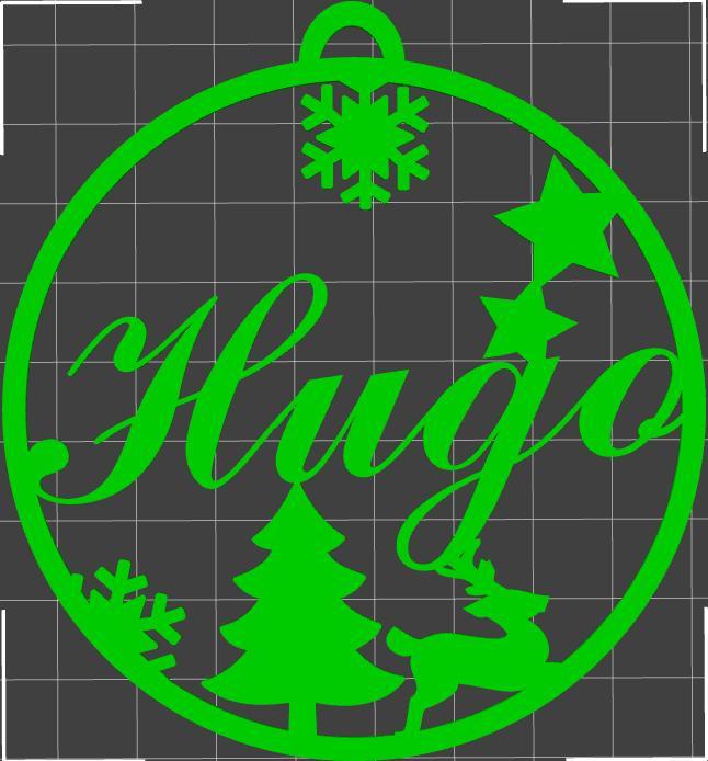 Hugo" Christmas bauble