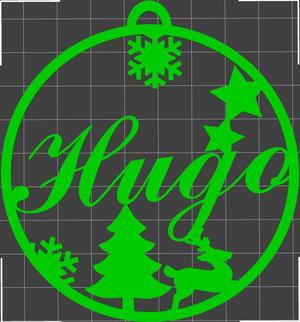 Hugo" Christmas bauble
