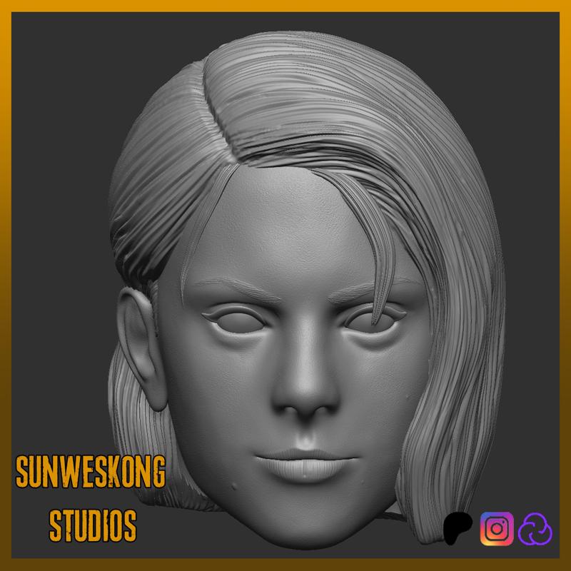 RE3 Nemesis Jill Valentine Julia Voth Headsculpt