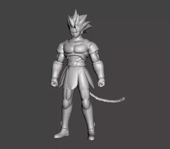 Shallot 3D Model dragon ball character on platform