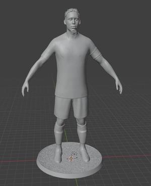 Virgil van Dijk statue - Liverpool & The Netherlands soccer figure