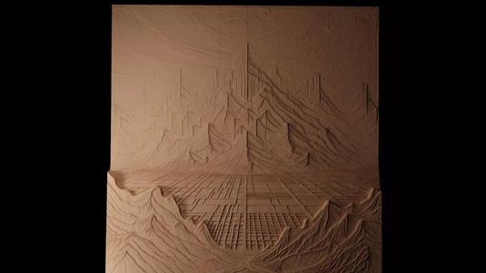 Salt Flats CNC 3d Print High Relief Sand Casting