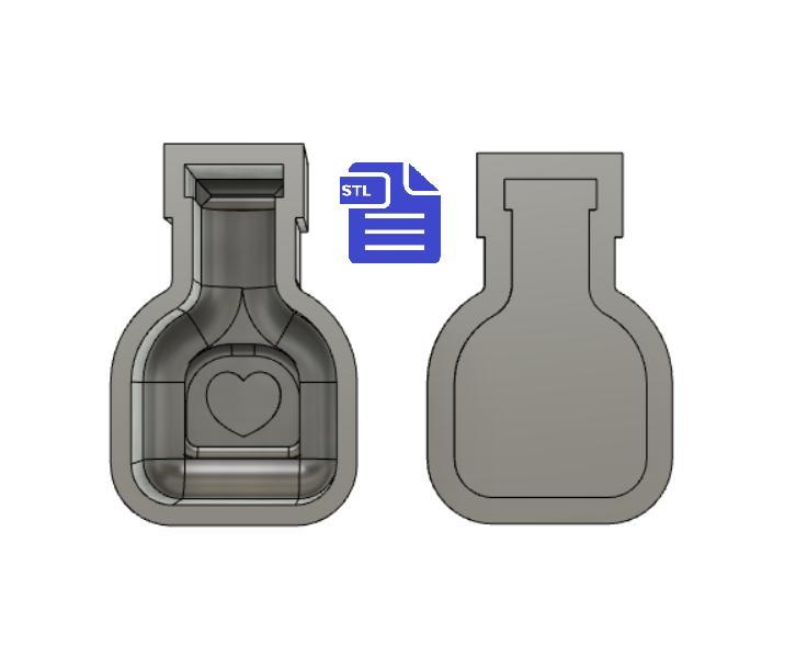 2pc Love Potion Bath Bomb Mold