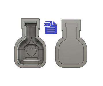 2pc Love Potion Bath Bomb Mold