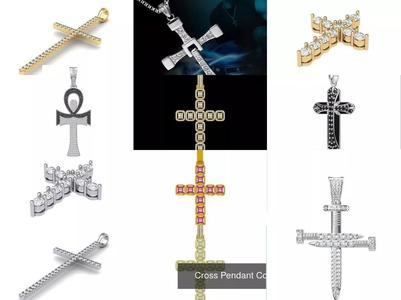 Cross Pendant Collaction 3D Model Collection