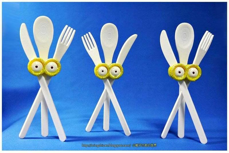 Minions eyes-Cutlery set
