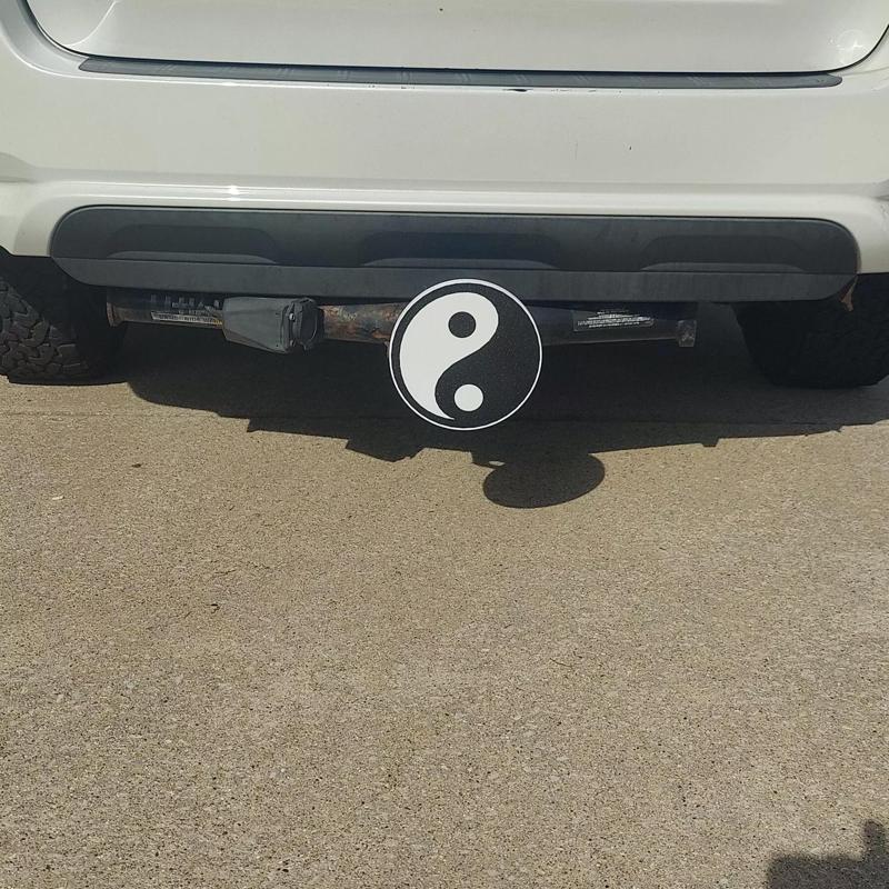 Ying Yang Trailer Hitch Cover
