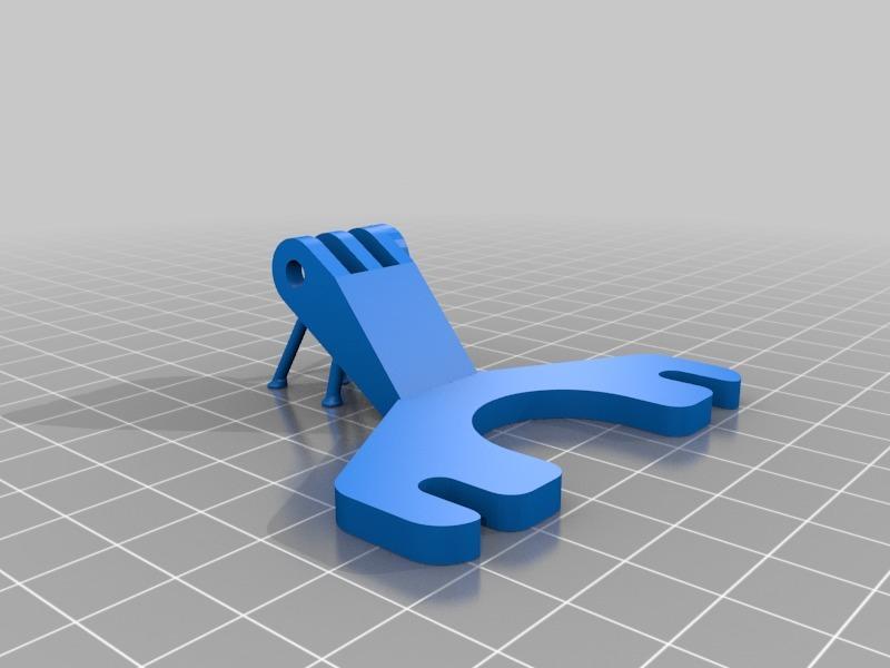 Supported adjustable blower fan mount Greg's Wade extruder.