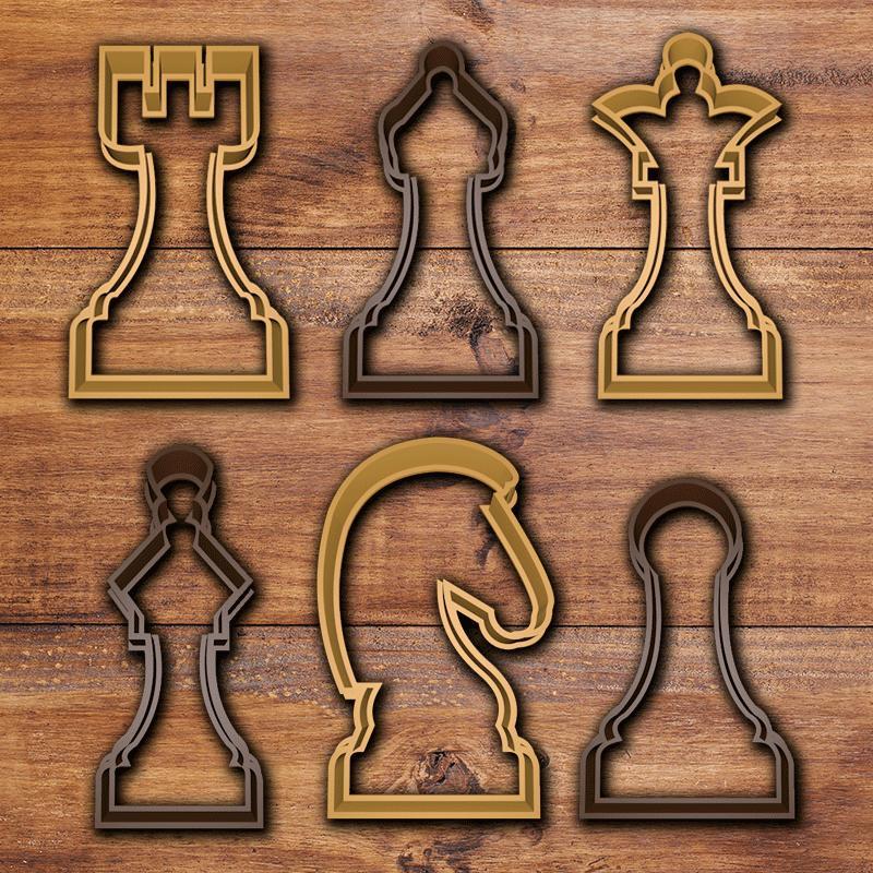 Chess Cookie cutter set