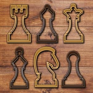 Chess Cookie cutter set
