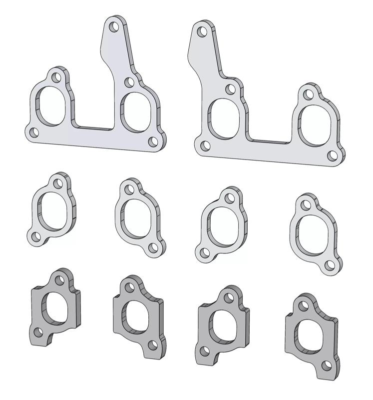 VW Volkswagen Intake Flange 8V 1300 1100 86C Polo Audi Cut model