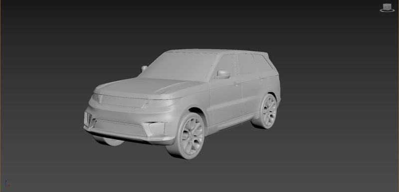 Range Rover Sport 2020 on a small scale
