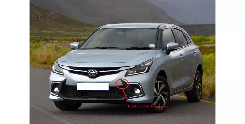 Toyota Starlet Front Bumper Tow cover   2Piece cover