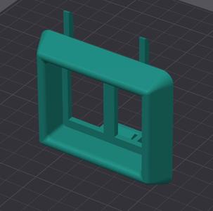 Switch mounting electric window Golf Mk2 (DOUBLE)