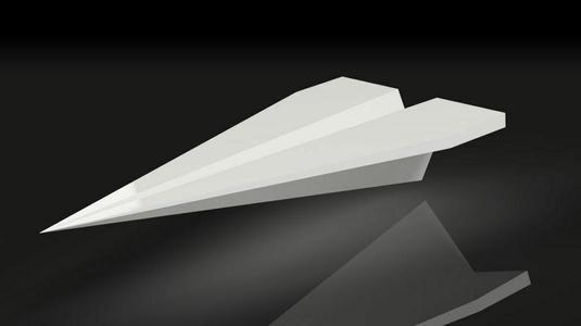 Cool Paper Plane - desktop business card holder