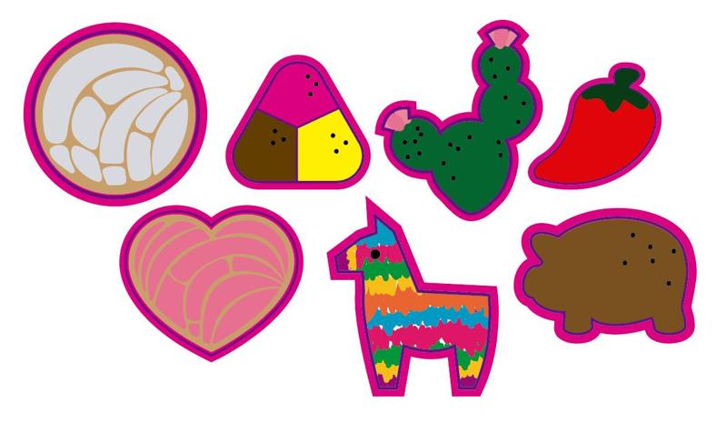 Cortadores de Galleta pan mexicano