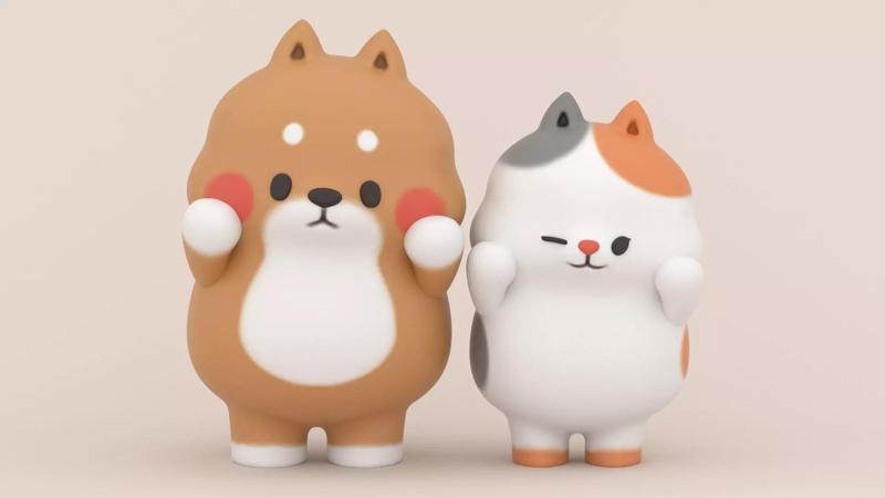 Yuta and Bella - Tonton Friends Fan Art - 3D Print Models