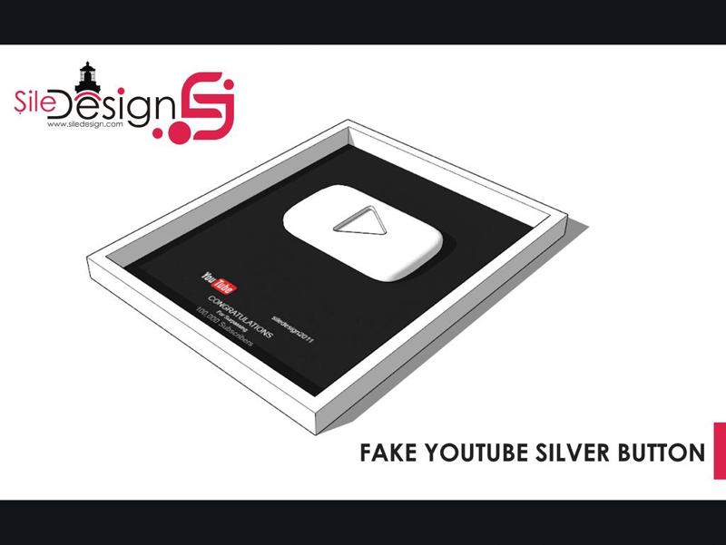 YOUTUBE SILVER BUTTON (FAKE)