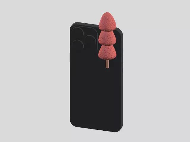 Strawberry tanghulu phone hipper