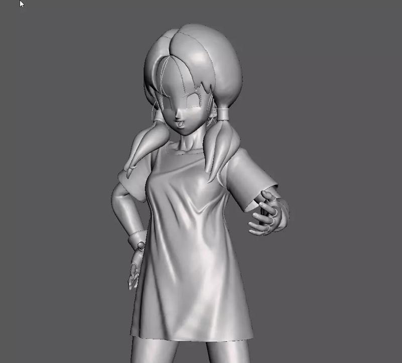 Videl long hair 3D Model