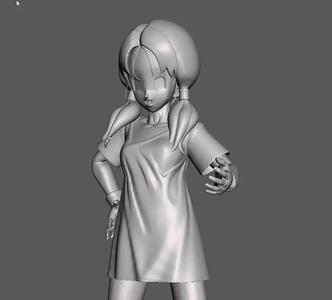 Videl long hair 3D Model