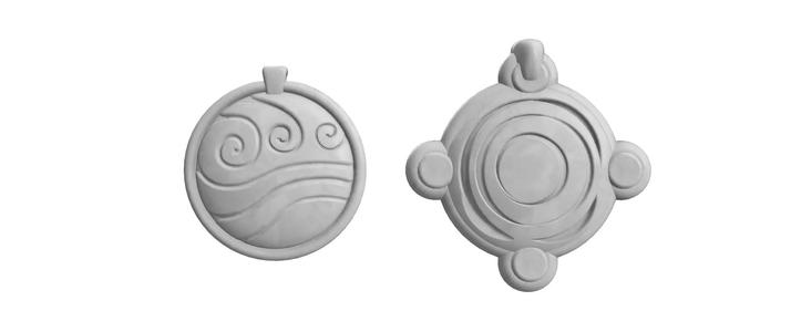 Katara and Yue necklace pendant ATLA
