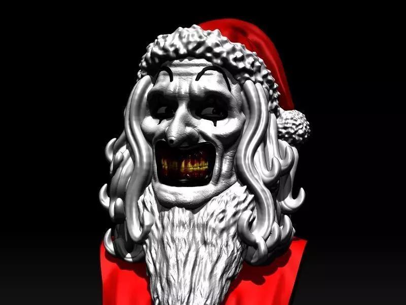 TERRIFIER 3 MERRY CHRISTMAS NAVIDAD TERROR ART CLOWN