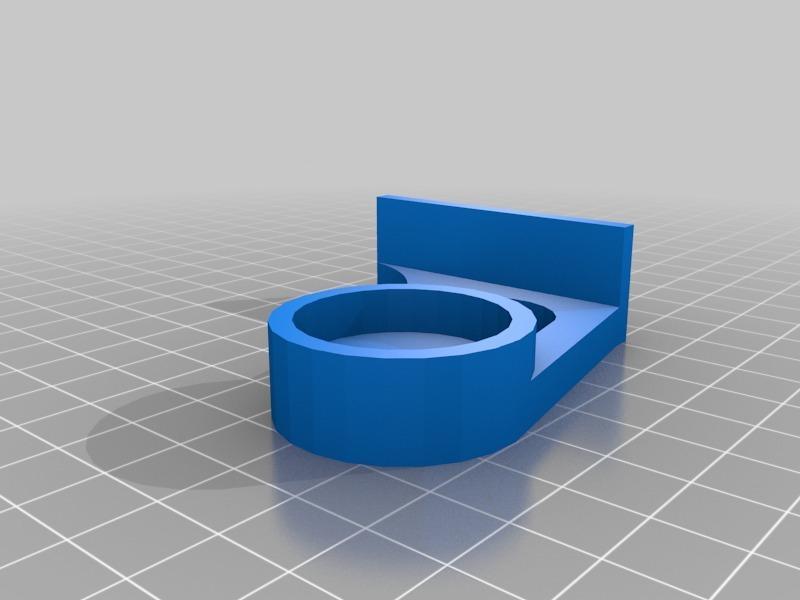 Towel rod wall bracket