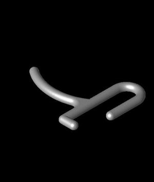 SKÅDIS Simple 25mm shallow arc hook