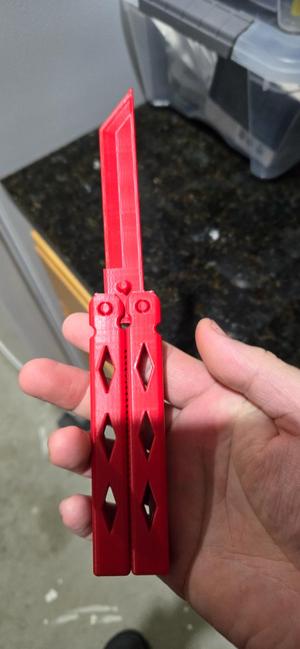Butterfly Knife - Print in place