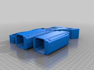 Nerf stock with for clip rail