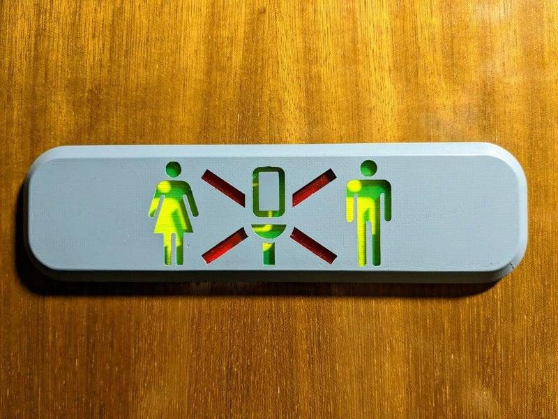 Boeing 737 NG Lavatory Sign