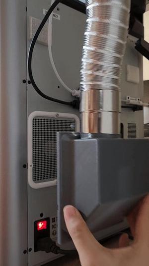 X1/X1C/P1S Exhaust - No Support Needed (Facing Up)