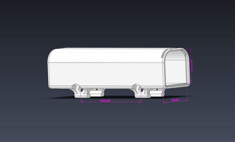 Airsoft battery top case