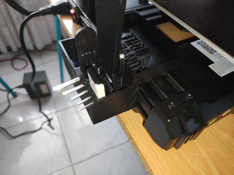 V-Slot® 4040 aluminum profile printer kit attachment (tool holder & filament collector)