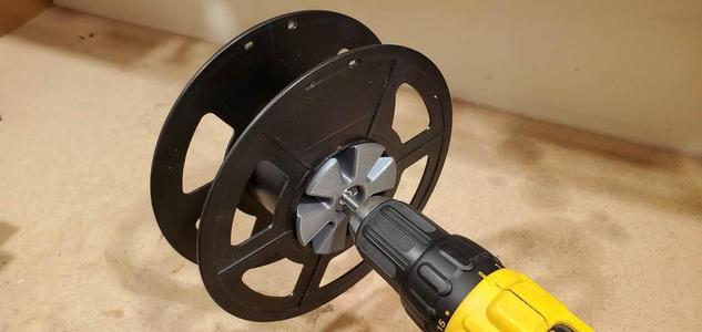 Multi-Diameter Filament Spool Drill Rewinder 1/4" Bolt