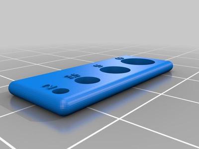 Drill bit measurer 