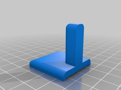 Flat hook for 3M tape