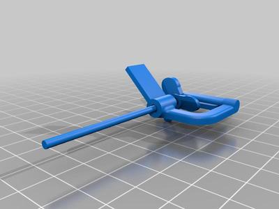 Bathtub Uboat - merged rudder+shaft+propeller
