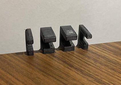 Three Position Desk Cable Holder - Counter Top Desk