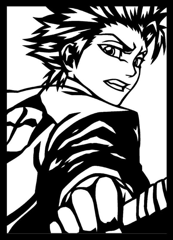 Tōshirō Hitsugaya stencil 2