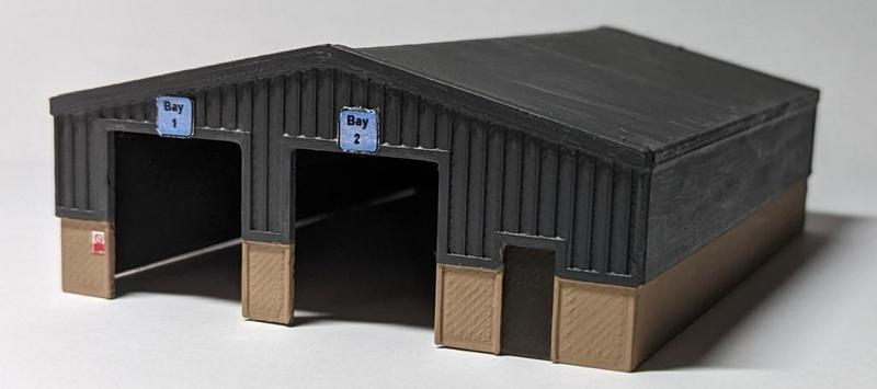 n gauge / n scale pre fabricated industrial unit
