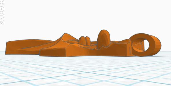 Crucifix / Cross Remix with larger and turned thread hole   