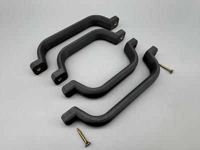 Handle 128 + 160 mm for screw or M4 insert