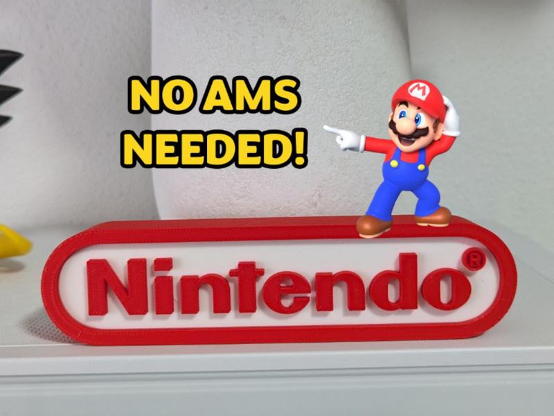 NINTENDO Logo / Sign (NO AMS/AMS)