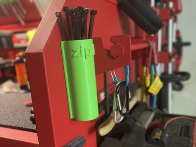 magnetic zip tie / cable tie holder