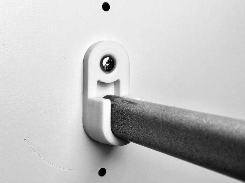 Closet Rod Holder / 15mm Oval Rods