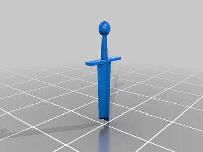 Broken medieval sword