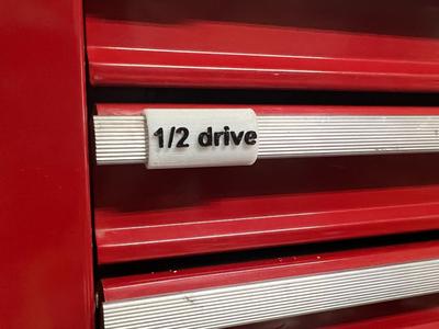Craftsman Tool Box label