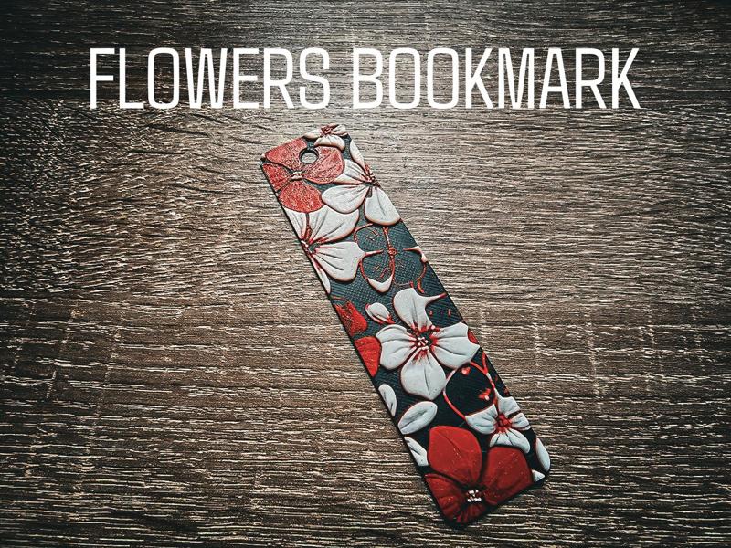 Bookmark - flowers Hueforge